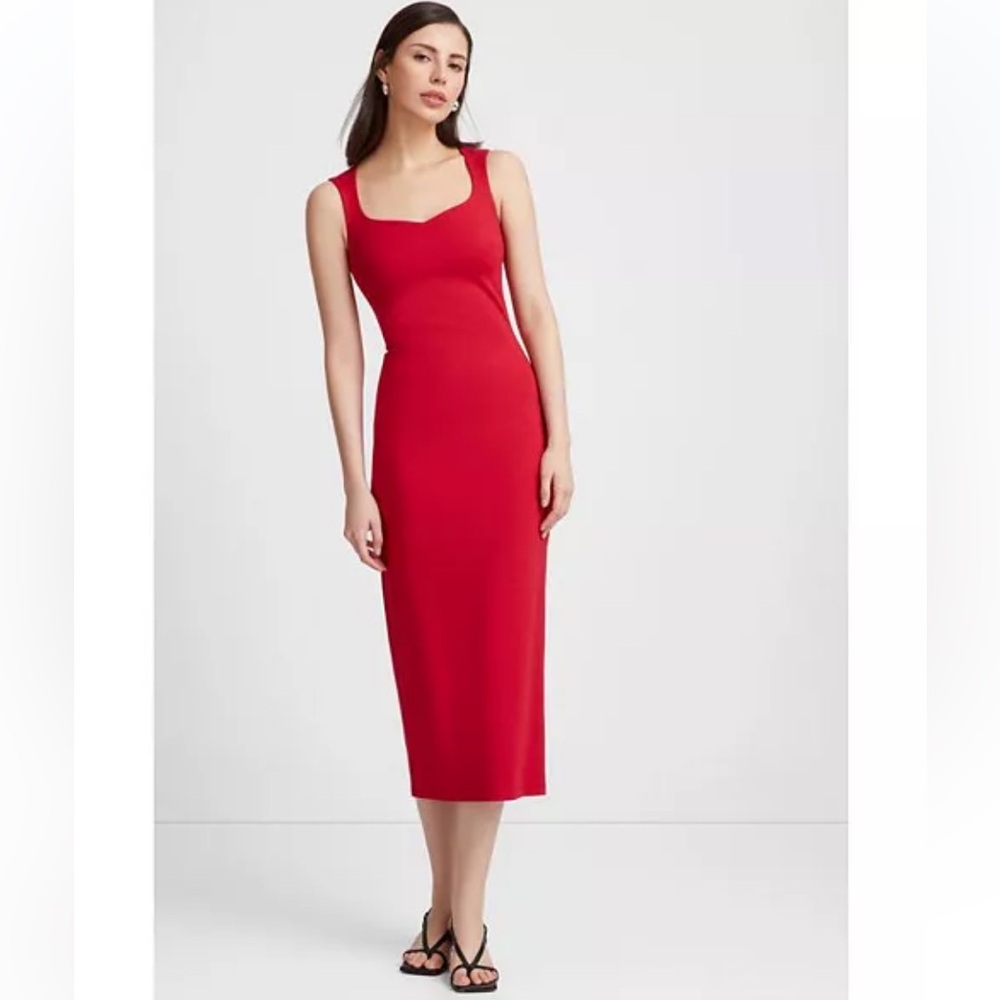 Red Sleeveless Sweetheart Dress Marcella NYC - Kristin